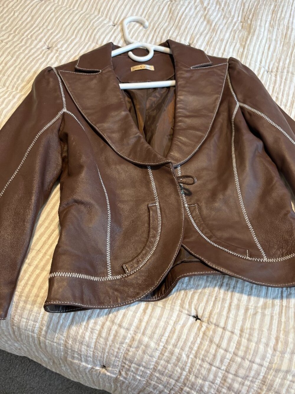 WIlsons Leather Brown Cropped Wilsons Leather Brown Cropped Jacket Sz S